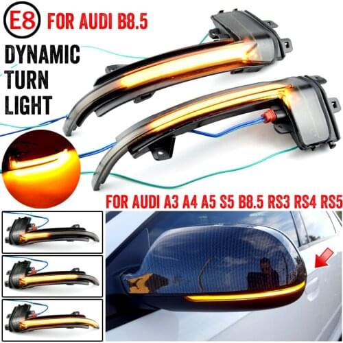 For Audi A4 A5 B8 B8.5 A3 8P Q3 A6 C6 S6 SQ3 A8 D3 8K LED Dynamic Turn Signal Light Flasher Flowing Water Blinker Flashing Light