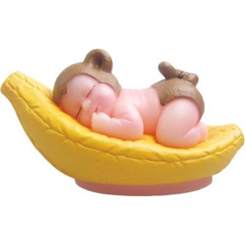 Sleeping Baby Party Fondant molds,Baby Monkey Silicone Mold soap,candle moulds,sugar Craft tools,chocolate moulds,bakeware H590