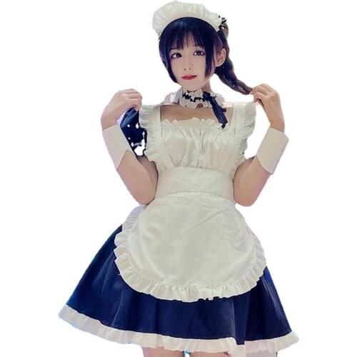 Kawaii Maxi Dresses Sweet Cute Puff Sleeve Preppy Style Sundress Lolita Outfits Elegant Vintage Dress Woman Summer Demon Slayer