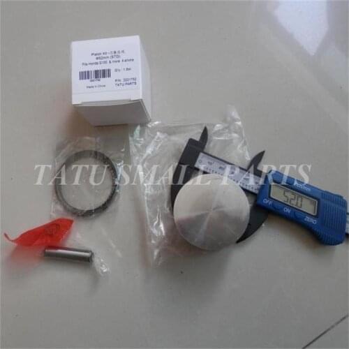 G100PISTON KIT 52MM FOR HONDA G100K2 4 CYCLE 2.5HP MOTOR PUMP CYLINDER HEAD RINGS PIN CLIPS ASSEMBLY FREE SHIPPING