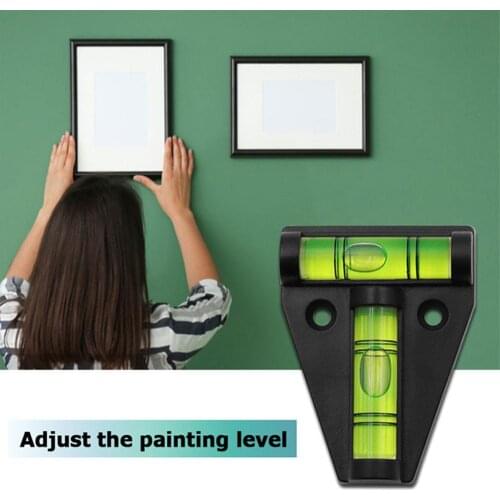 Mini Spirit Level Shatterproof Waterproof T Level Bubble Level RV Furniture Camera T-type Scope Precision Spirit Measuring Kit