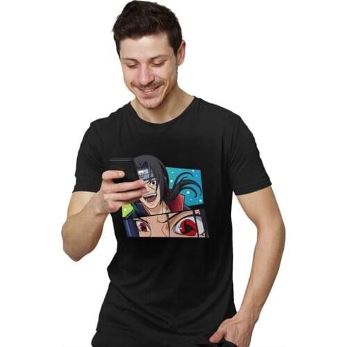 Fashion Anime Manga T Shirts Men Short-Sleeve Simwill T-shirt Casual Tee Tops Cotton Oversized Tshirt Merchandise
