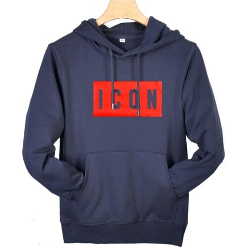 New arrivel colors ICON letters printing round neck sweatshirt pullover hoodie cotton Hoodies for men women