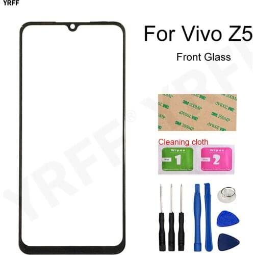 Front Glass Panel For VIVO Z5 (No Touch Screen) Outer Glass Cover V1921A V1921T Repair Assembly Parts