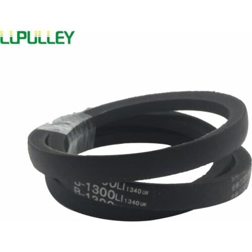 LUPULLEY V-Belt B Machine Transmission Belt B1100/1150/1200/1250/1300/1350/1400/1450/1500/1550 Girth Black Rubber Drive Belts