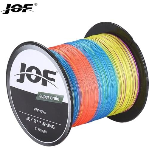 JOF X4 Fishing Line Braided Fishing Line 300/1000M Super Strong Multifilament Fishing Line Carp Fishing Pesca 8LB-80LB