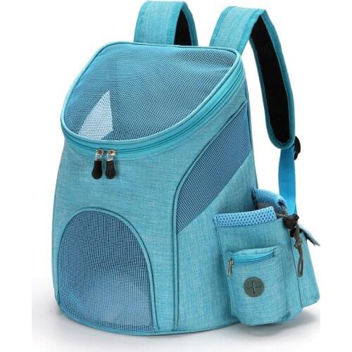 Pet Backpack Mesh Pets Carrier for Cats Small Dogs Puppy Breathable Portable Backpack Foldable Outdoor Travel Cats Carrying Bags
