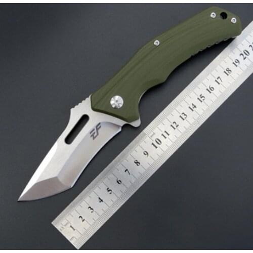 Eafengrow EF908 folding knife D2 Blade G10 Handle knife Survival Camping tool Pocket Knife tactical edc outdoor tool
