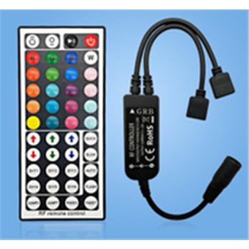 Led Controller 44 Keys LED IR RGB Controler box 1 to 2 Controller IR Remote Dimmer DC12V For RGB 3528 5050 LED Strip Lights