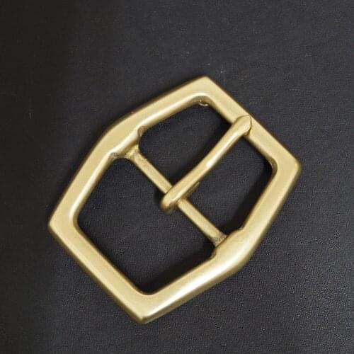 TR 40-18) 1 pc 1-1/2'' Vintage Solid Brass Belt Buckle High-quality buckle Leathercraft