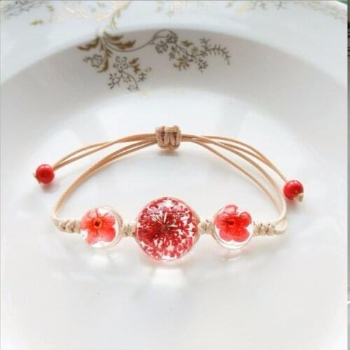 True Plant Mosaic Boho Vintage Charm Bracelet Crystal Charm Bracelet Women Weave Multilayer Leather Bracelet Lucky Leaf Clover