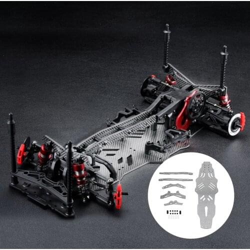 1:10 Hex Nuts Styling Carbon Fiber DIY RC Car Upgrade Kit Toy Off Road Easy Install Drift Racing Chassis For MST RMX2.0S