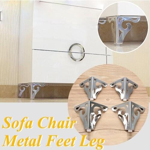 1PCS Metal Polished Sofa Chair Legs 10cm Modern Hollow Patten Bed Table Accessories Cabinet D9V0