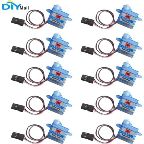 10pcs GH-S37D 3.7g Micro Servo Super Light for Control Aircraft Flight Direction Rc Plane Helicopter Boat Car Trex 250