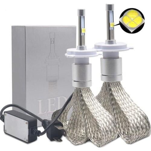 HOLYWOOT 2PCS LED Car Headlight H1 H3 H4 H7 H9 Mini Automobiles Headlamp 12V 80W 9600LM 9005 HB3 9006 HB4 Fog Lamps Canbus