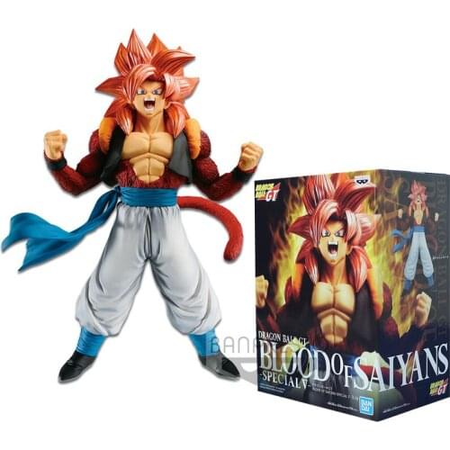 20cm BANDAI Dragon Ball GT Super Saiyan Gogeta Action PVC Collection Model Toy Anime Figure Toys For Kids