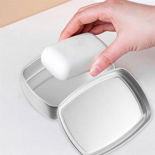 3Pcs Travel Portable Soap Boxes Aluminum Soap Boxes Waterproof Soap Case Dishes Soap Container Holder Bathroom Sealed Soap Case