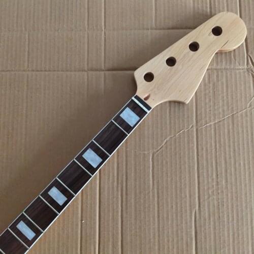 4 string Maple 24 Fret JB Bass Guitar Neck rosewood fingerboard inlay nut 38mm