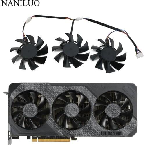 75MM FD8015U12D GTX 1660 RX5700 RX5700XT for ASUS GTX 1660Ti 1660super RX 5700 XT TUF X3 OC Graphics Cooling Fan