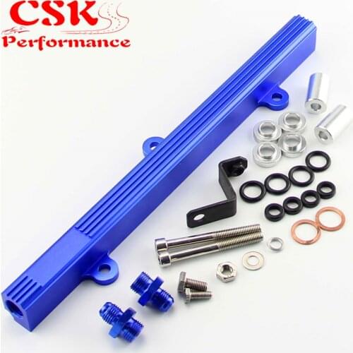 Aluminum Fuel Injector Inject Rail Fits For MR2 SW20 Celica ST205 Gen3 3S-GTE Blue