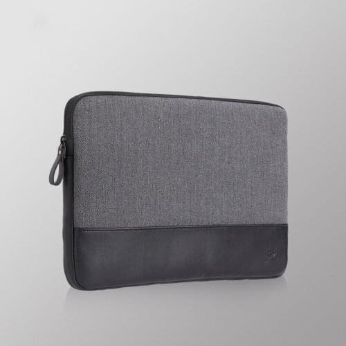 2017 Laptop Sleeve Bag Woolen+Genuine Leather Notebook Computer Handbag Case Cover for 13.3 inch VOYO VBOOK V3 bag