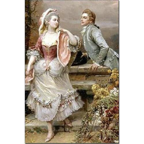 DIY full square round drill diamond painting Russian couple 5d diamond mazayka embroidery Russian beauty wall decoration