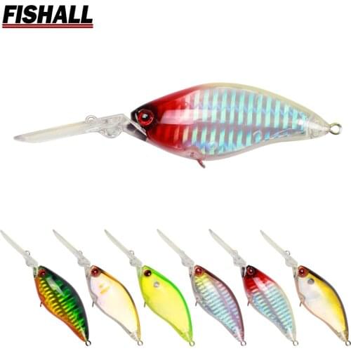 Long Lip Bill 3D Crank Lure 75mm 17g Floating Depth 4.0m Crankbait Wobbler Bait Tackle for Bass Pike
