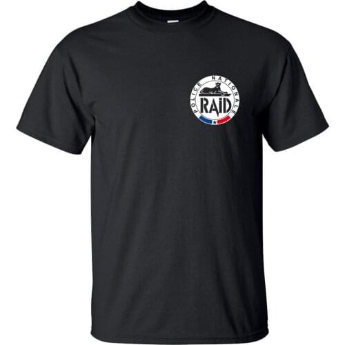 Raid French Police Counter Terrorism Unit Special Force Military 2019 Fashion Solid Color Men Sleeveless T Shirt