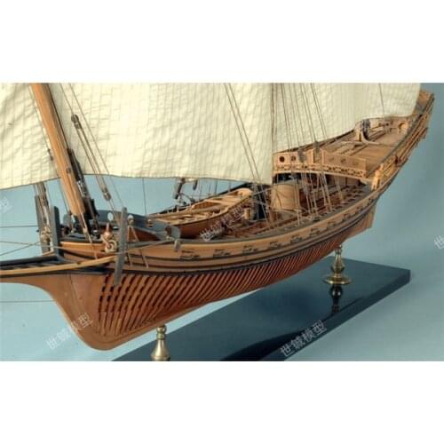 Full ribs ship model kits Scale 1/48 Le Requin 1750 Ship wood model kits