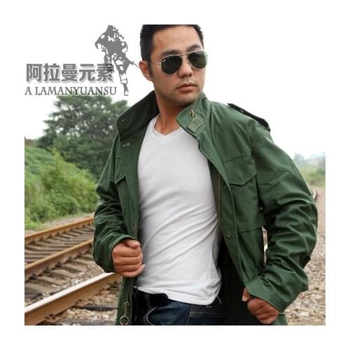 M65 army green camouflage jacket Windproof Thermal,Liner removable,high quality M65 collar dust coat two colorAmerican airborne