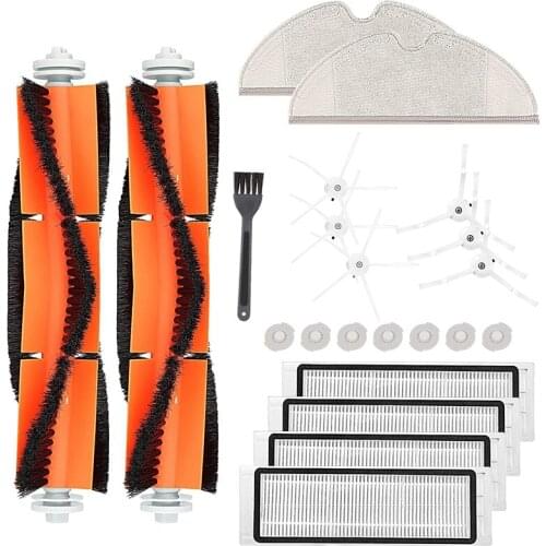 Replacement Accessories Kit Compatible for Roborock E25 E4 S5 S6 E35 S4 Xiaomi Robot Vacuum Mijia, 22 Pack