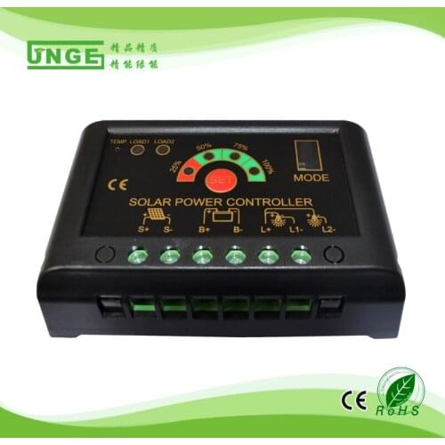 JNGE Brand 12/24v auto 5A Solar Charge Controller LED Display Solar Cell Panel Charge Battery for Solar Kit Solar Lighting