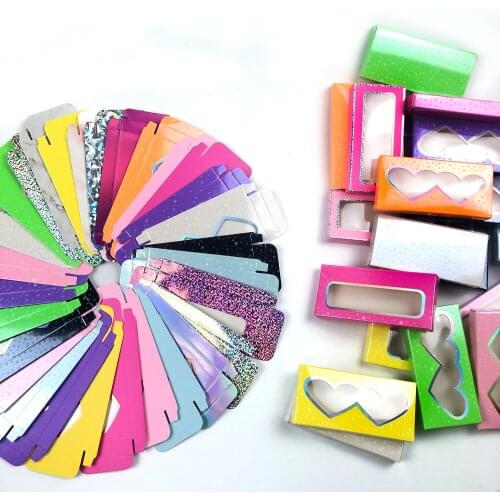 Wholesale False Eyelash Packaging Paper Box Lashes Box Packaging Custom Logo Faux Cils 25mm Mink Eyelashes Makeup Case Vendors