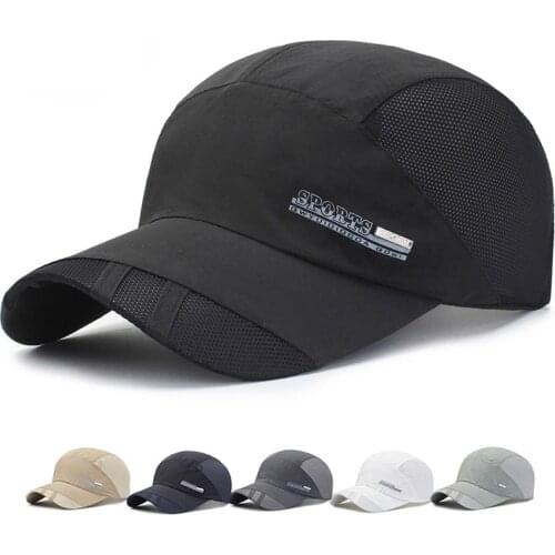 Fashion Men women Summer Outdoor Sport Baseball Hat Running Visor Cap Hot Popular New Cool Quick Dry Mesh Cap 6 Colors