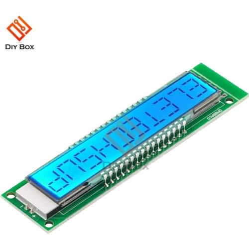 SPI LCD Display Module LED Module 10 Bit 16 Segment Module Digital Segment Tube With Blue Backlight TM1622 Chip DM8BA10 NO PIN