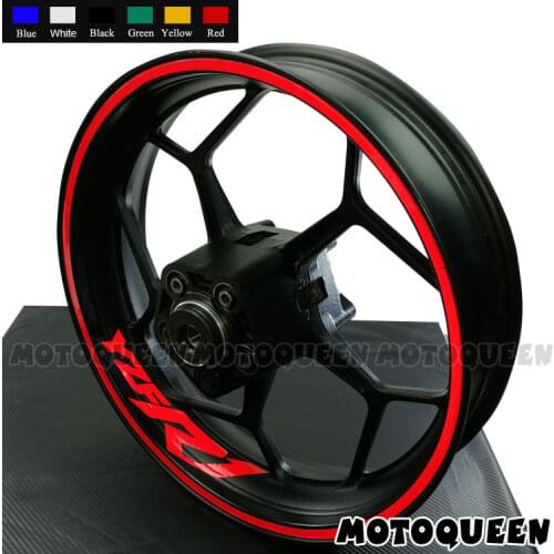 16Pcs Strips 8 X Custom Iner Rims Decals Motorcycle Wheels Reflective Stickers Stripes Motor Bike For YAMAHA YZF R1 R3 R6 YZFR1