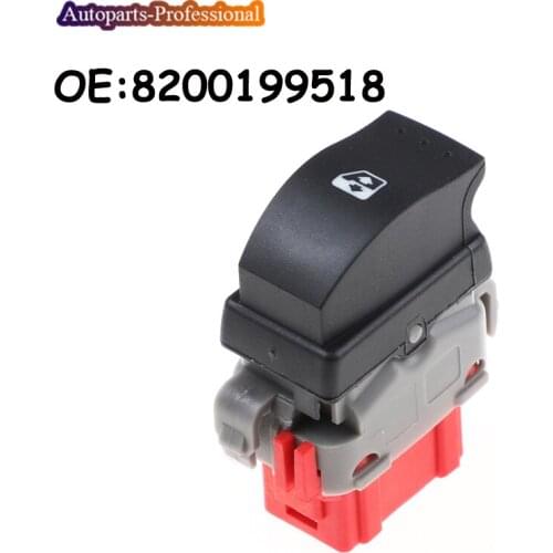 OEM 8200199518 8200502452 For Renault Master 2 Mk3 Movano MK2 Passenger Power Window Single Switch LHD Car