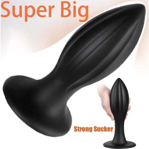 Huge Pointed Cone Anal Plug Heavy Butt Plug Prostate Massager Anal Dilation Stimulator Male Female Anal Masturbation SM Sex Toy