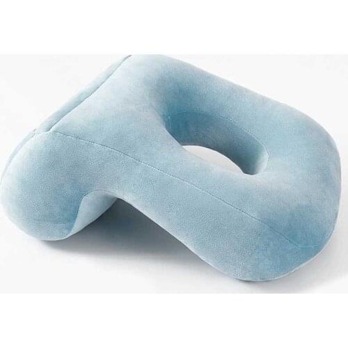 Nap Sleeping Pillow PP Cotton Nap Pillow Neck Support Desk Pillow with Hollow Design for Face Down Pillow Sleeper Back Support