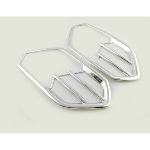 Car Front Fog Light Lamp Frame Stick Styling ABS Chrome Cover Trim Parts Molding 2pcs For Ford Kuga Escape 2017 2018 2019 2020