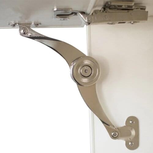 Adjustable Stop Stays Door Lift Up Support Furniture Stay Support Hinge Cabinet Door Kitchen Cupboard Hinges for 4-15KG