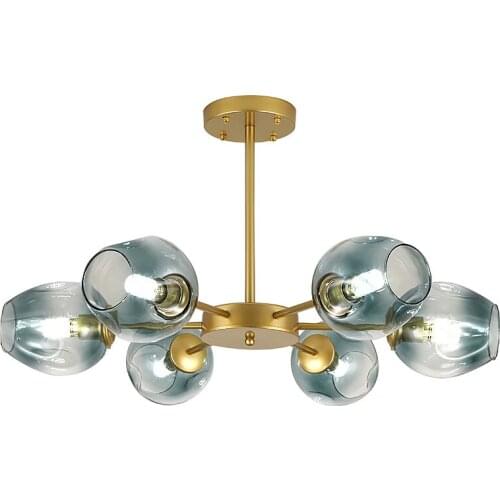 Modern Luxury Pendant Light Glass Ball Romantic Home Decor Hanging Lamp Living Dining Room Bedroom Dining Room Indoor Lighting