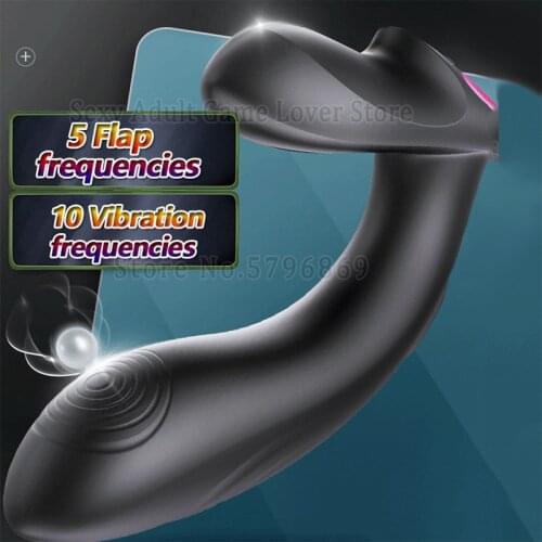 Flapping Vibrator Butt Plug Anal Plug Scrotum Prostate Massager G-spot Stimulation Remote Control Adult Sex Toys For Men Gay