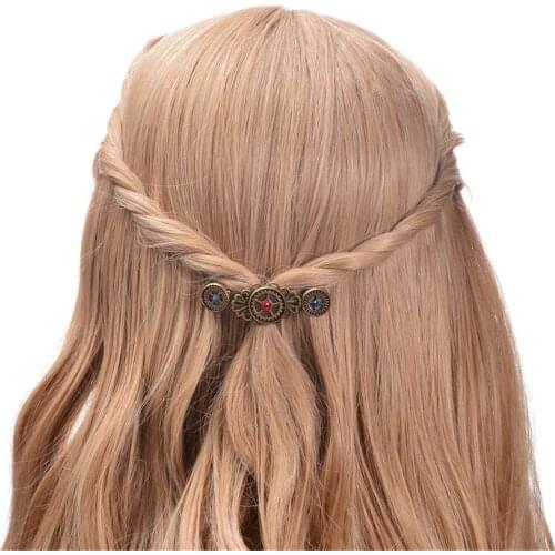 GraceAngie Hairgrips Punk women hair jewelry Hair wear women Hairpins Holder Hair Accessories steampunk gear alloy spring clip