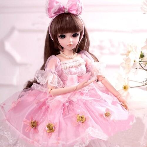 1/3 BJD SD Dolls 18 Ball Joints with Clothes Outfit Shoes Wig Hair Makeup for Girls Gift Collection BJD Doll Toy for Children