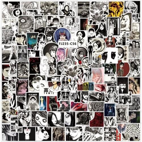 10/30/50/115PCS Horror Anime Tomie Comic Stickers Cartoon Decal DIY Skateboard Fridge Laptop Motorcycle Luggage Cool Sticker