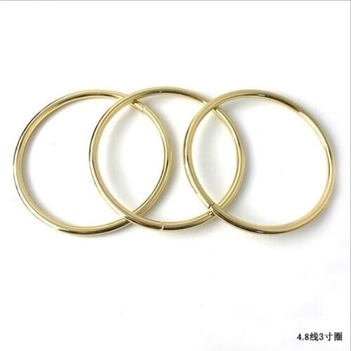 10 pieces / lot) Wholesale Luggage Handbag Hardware Fastener DIY Decorative High Quality Ring Large Handle