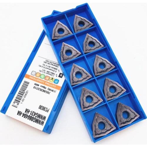 10PCS WNMG080404 HA PC9030 high quality universal turning tool WNMG machine tool accessories lathe tool cemented carbide