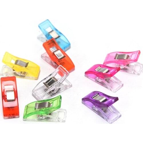 20 Pcs Colorful Multicolor Crafting Crocheting Knitting Safety Clip Sewing Tool Accessory Clips Plastic Clip DIY Crafts