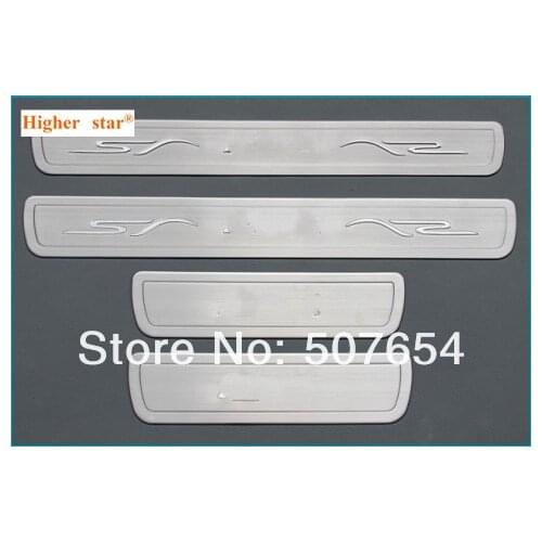 Higher star stainless steel 4pcs car door sills scuff protection plate,decoration plate FOR MITSUBISHI ASX 2011